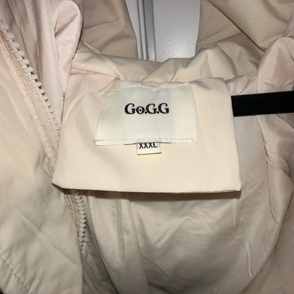 PUFFIT Hooded Long Puffer Coat – Cream | 3XL (16-18) | Water Repellent - Picture 5 of 6